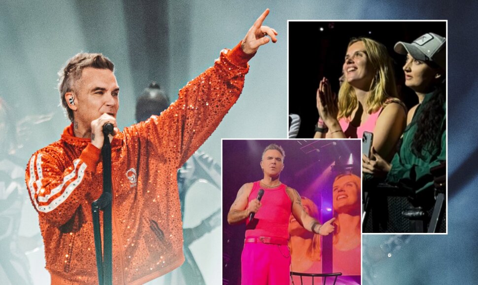 Robbie Williamso koncerto akimirka