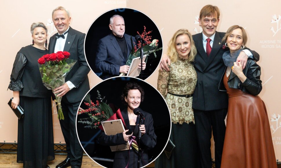 &bdquo;Auksinės Teatro Rūtos &scaron;akelės&ldquo; ceremonijos akimirkos