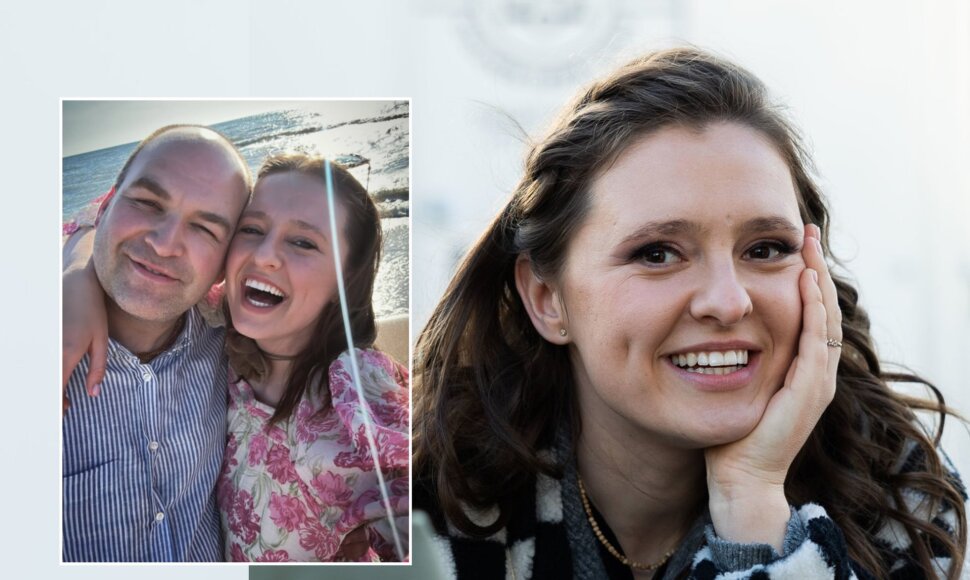 Ieva Zasimauskaitė su vyru SImu