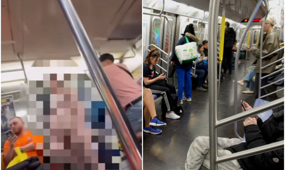 Visiškai nuogas vyras šiurpino metro keleivius