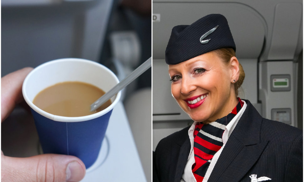 Lėktuvo įgulos narė rekomendavo susilaikyti nuo kavos ar alkoholio prieš skrydį lėktuvu ar jo metu