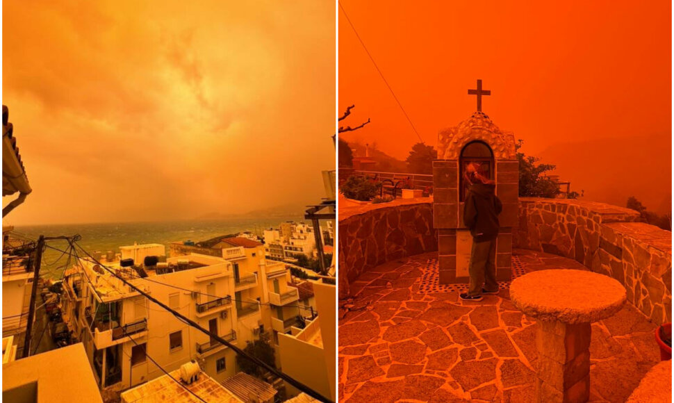 Kreta skendi Scahros dulkėse