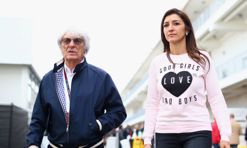 Berni Ecclestone'as ir Fabiana Flosi.