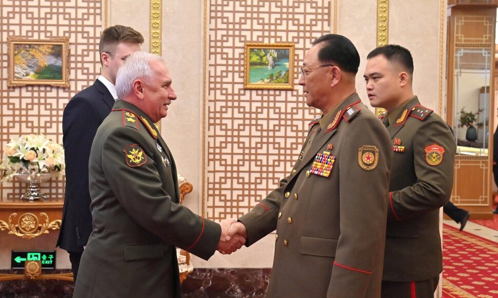 Viktoras Goremykinas &Scaron;iaurės Korėjoje  / KCNA / via REUTERS