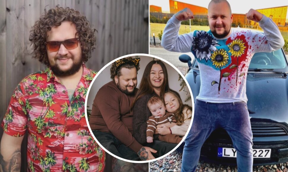 Tadas Kanapeckas su šeima