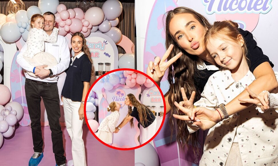 Viktorija Siegel su dukra Nicole ir Danielius Bunkus
