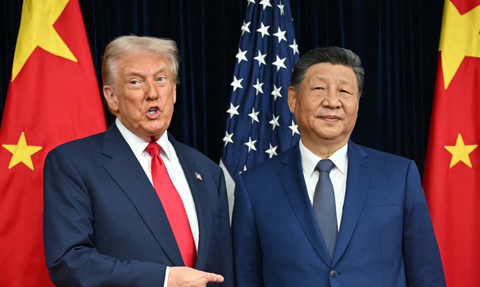 D. Trumpas ir Xi Jinpingas / ANDREW CABALLERO-REYNOLDS / AFP