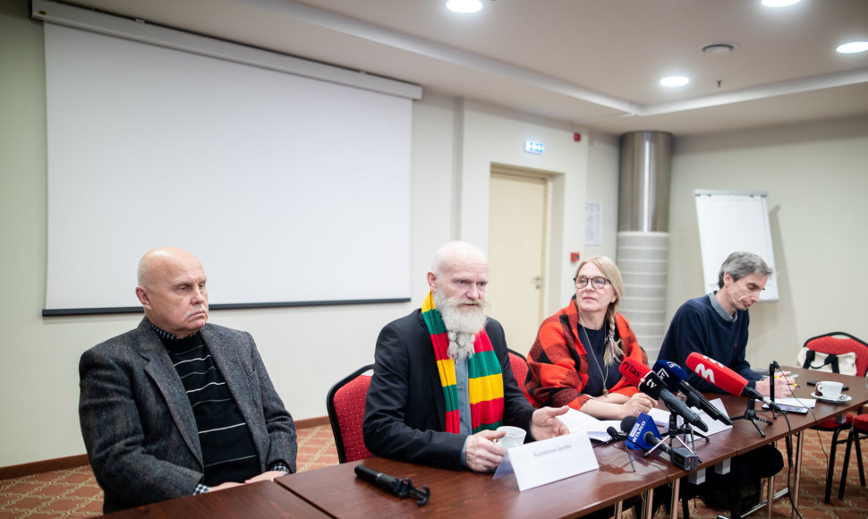 Lietuvos piliečių delegacijos, grįžusios iš Baltarusijos, spaudos konferencija