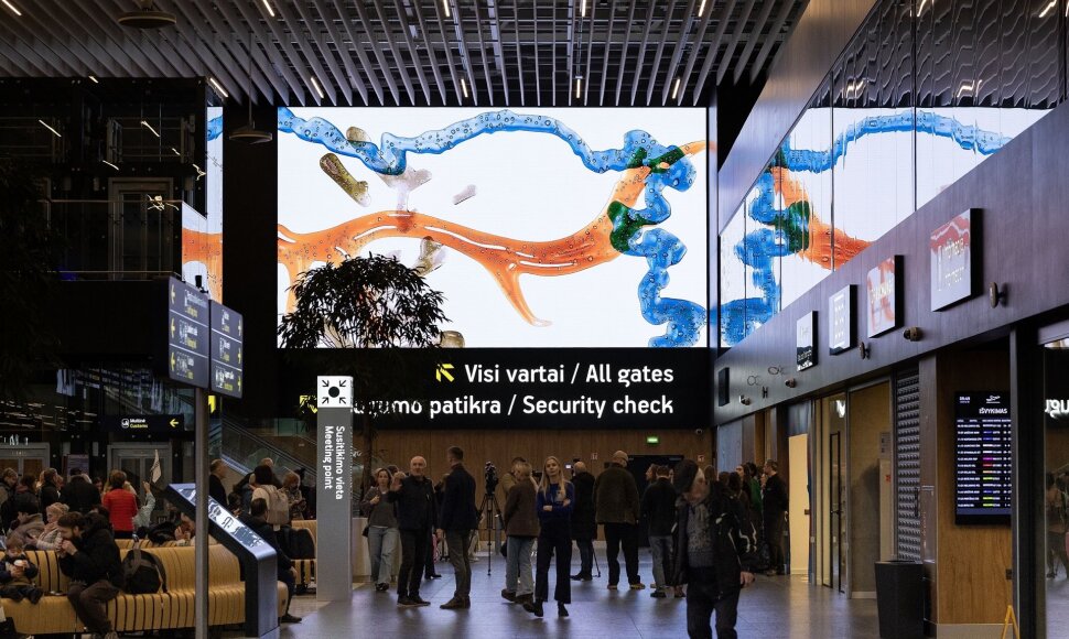 Vilniaus oro uoste pristatyta skaitmeninio meno galerija