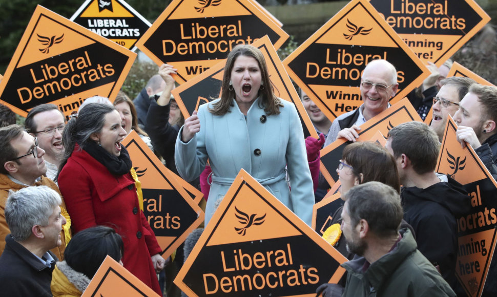 Liberaldemokratų lyderė Jo Swinson