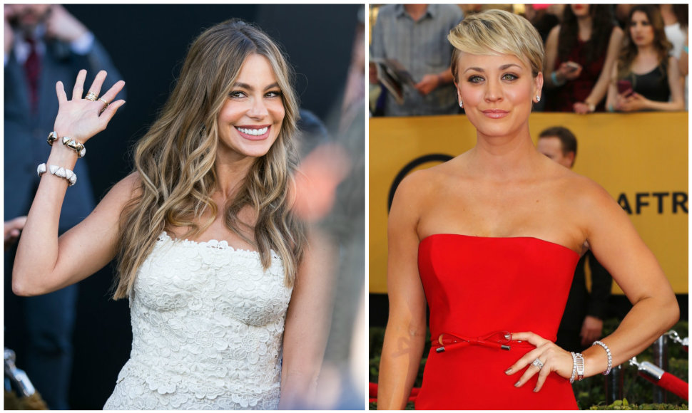 Sofia Vergara ir Kaley Cuoco-Sweeting