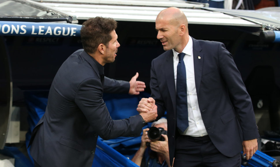 Diego Simeone ir Zinedine'as Zidane'as