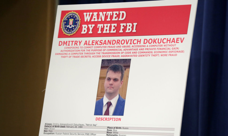 Dmitrijus Dokučiajevas – Rusijos FSB darbuotojas, kurio paiešką dėl kibernetinių įsilaužimų paskelbė amerikiečių FTB
