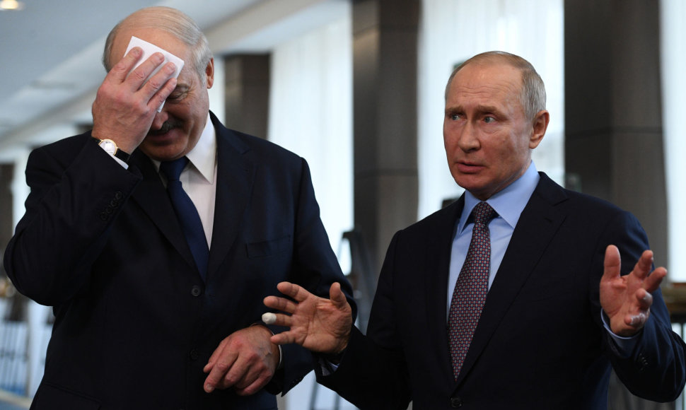 Aliaksandras Lukašenka ir Vladimiras Putinas
