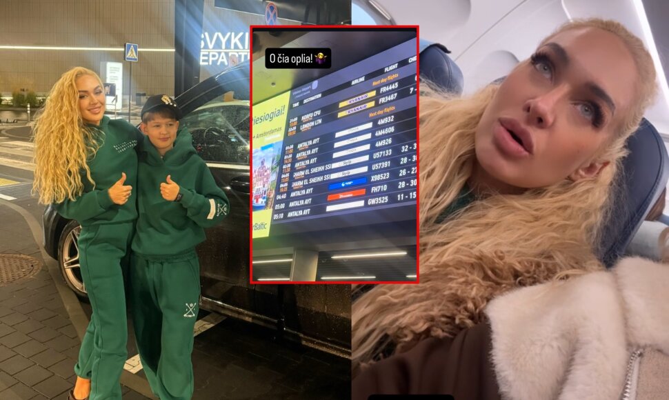 Oksana Pikul su sūnum