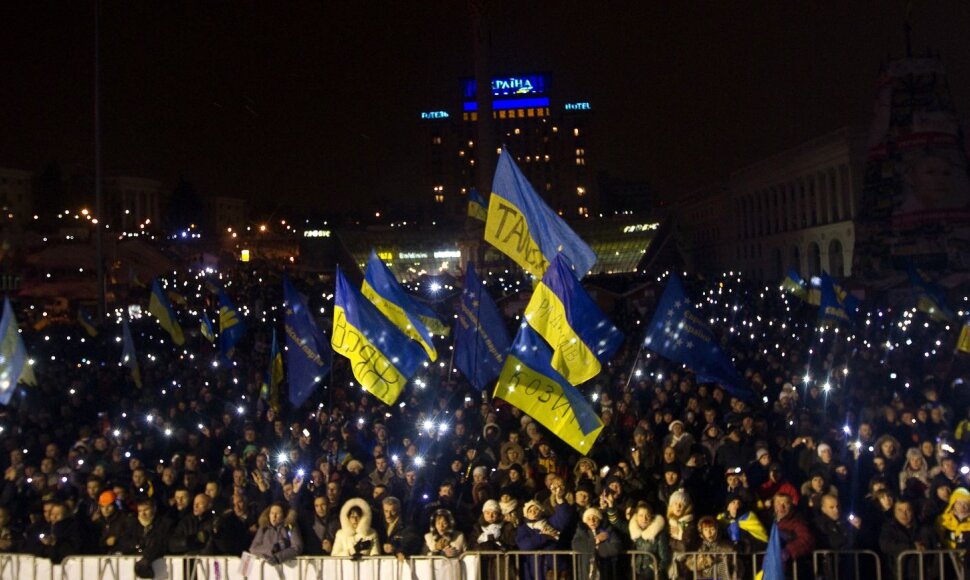 Protestuotojai Kijeve