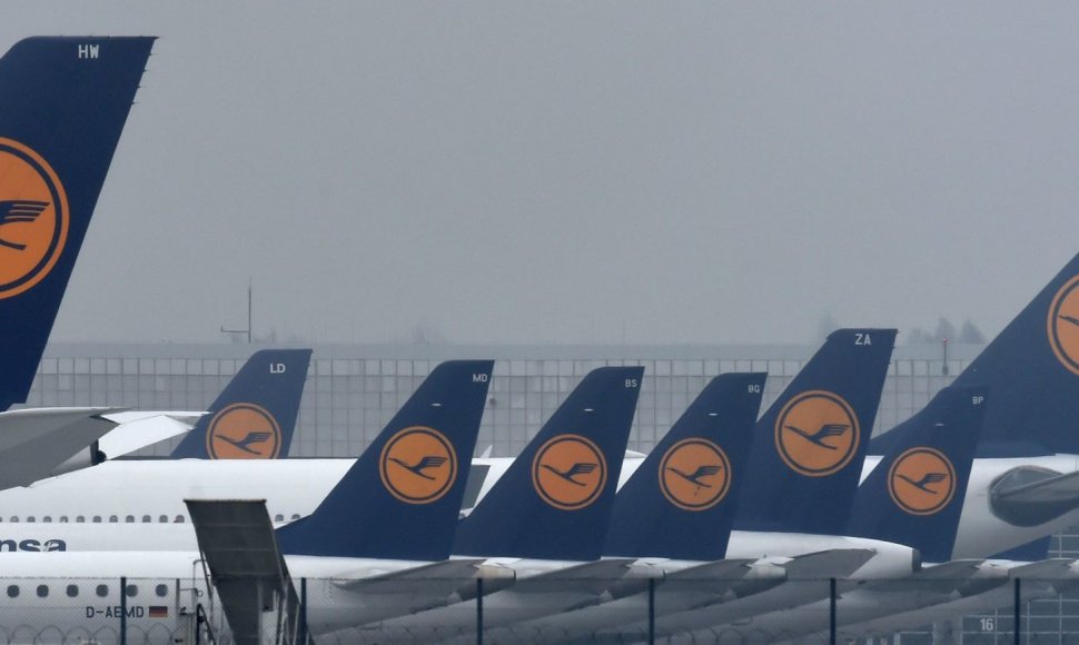 „Lufthansa“ lėktuvai Miuncheno oro uoste 