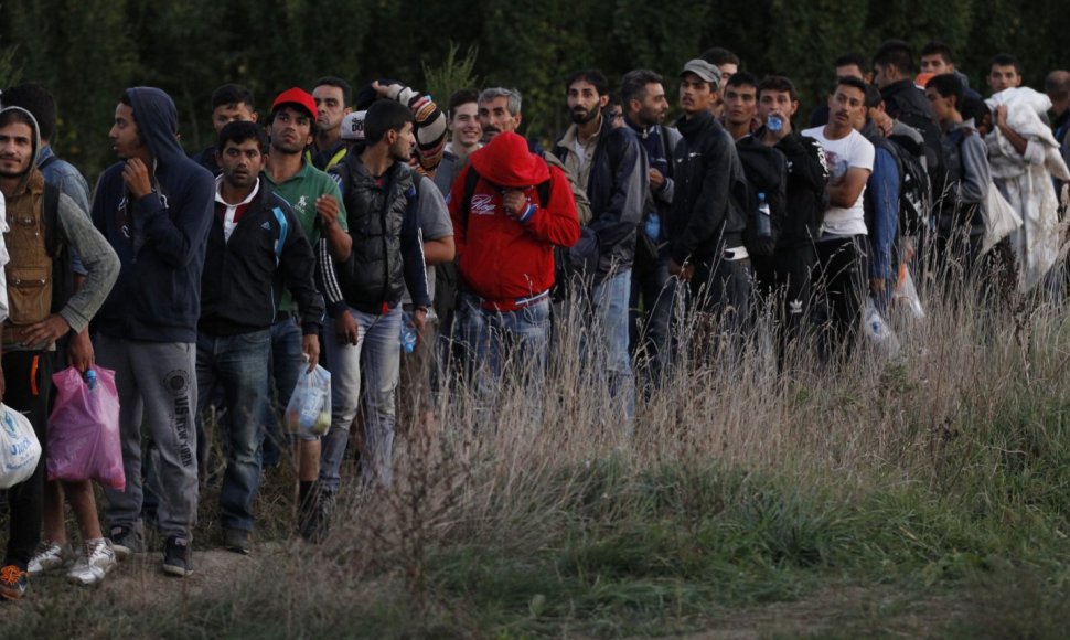 Migrantai Kroatijoje
