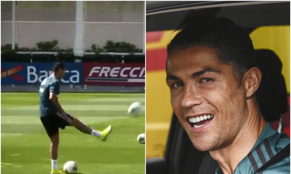 Cristiano Ronaldo įspyrė į krepšį