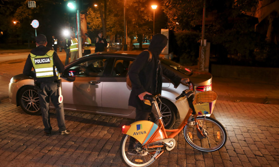 Policijos reidas: brangi kelionė dviračiu namo