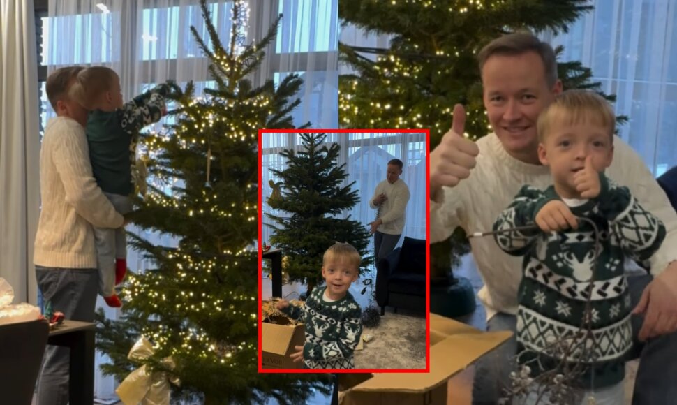 Laurynas Suodaitis su sūnumi