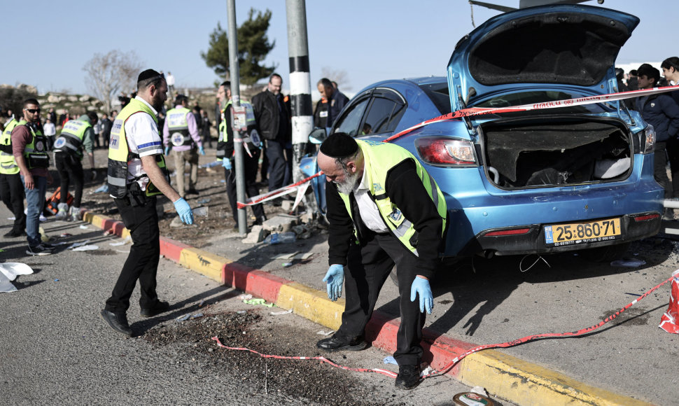 Izraelio policija įvykio vietoje