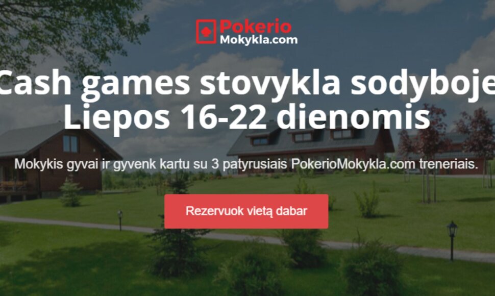 pokerio stovykla / organizatorių nuotr.