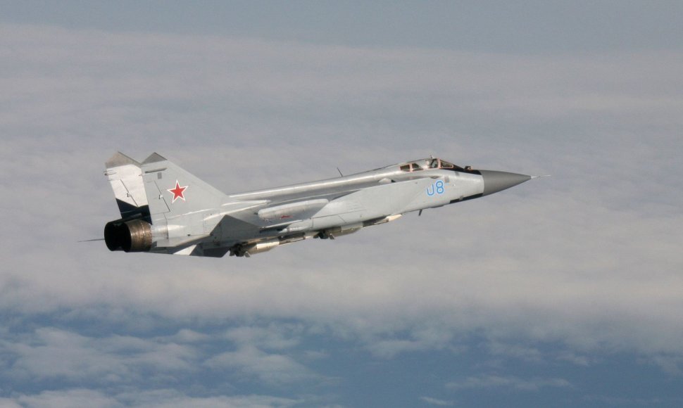 Rusijos „Mikoyan MiG-31“ naikintuvas