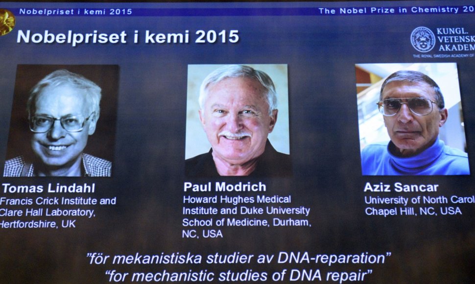 Šių metų Nobelio chemijos premijos laimėtojai