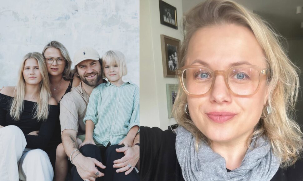 Jurgita Kierė su šeima