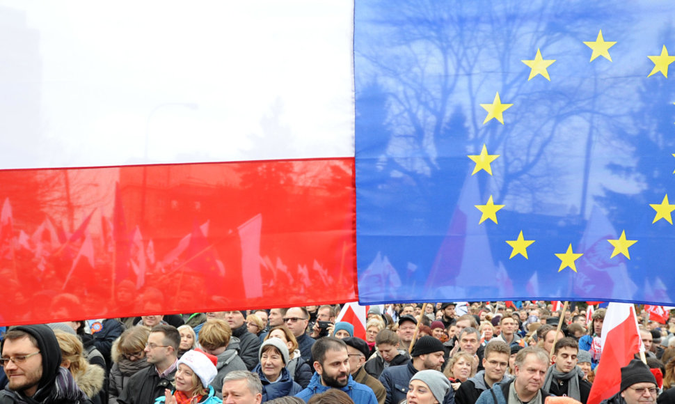 Lenkijoje – protestas prieš Vyriausybę