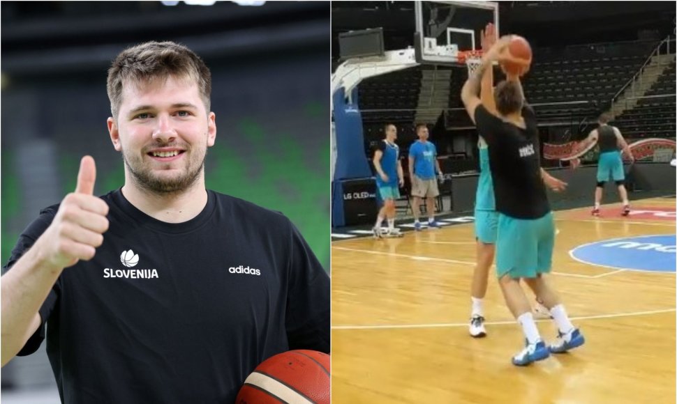 Luka Dončičius jau išbandė „Žalgirio“ arenos lankus