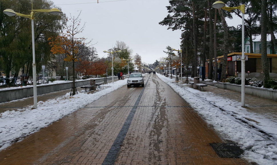 Pirmasis sniegas Palangoje