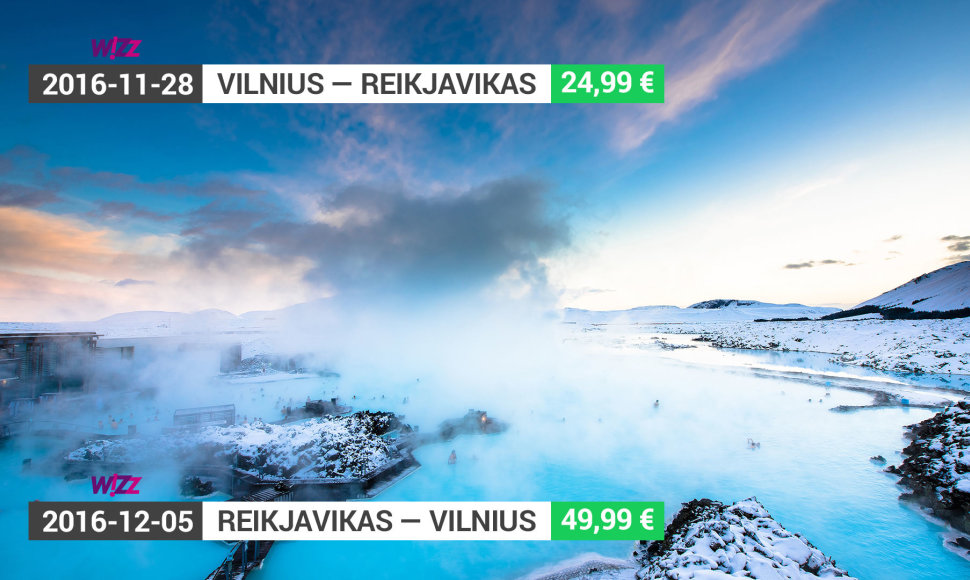 Pigus skrydis į Reikjaviką