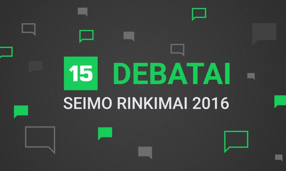 Seimo rinkimų debatai