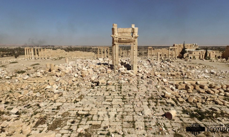 Atkovotas Palmyros miestas Sirijoje