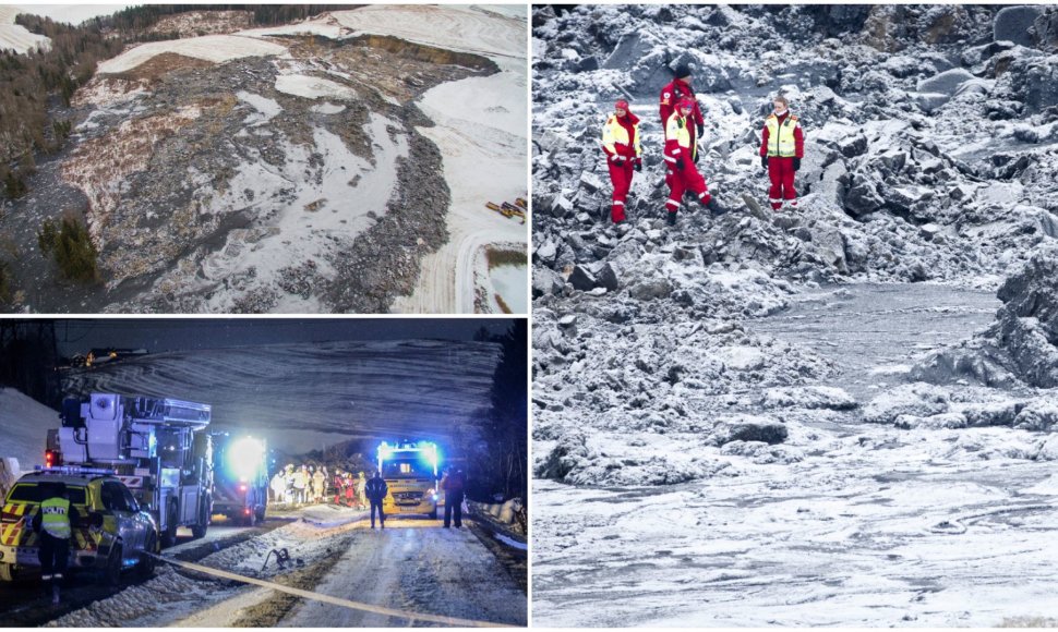 Norvegijoje po žemės nuošliauža žuvo trys lietuviai