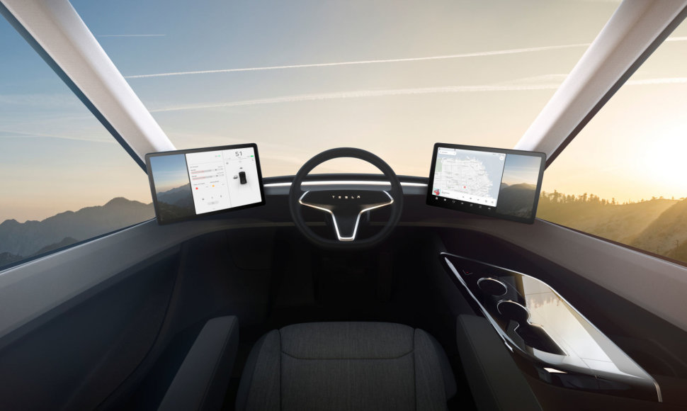 Los Andžele pristatytas naujasis „Tesla“ elektrinis vilkikas – „Tesla Semi“