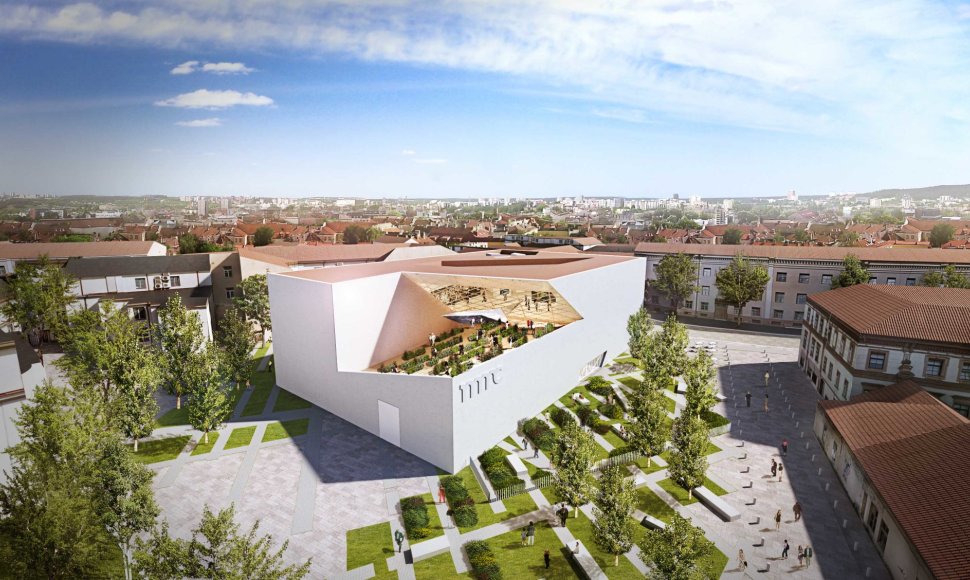 Architektas Danielius Libeskindas Vilniuje pristatė Modernaus meno centro muziejaus pastato projektą