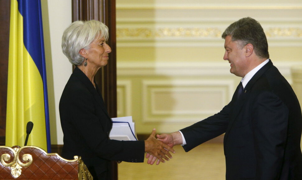 Christine Lagarde ir Petro Porošenka
