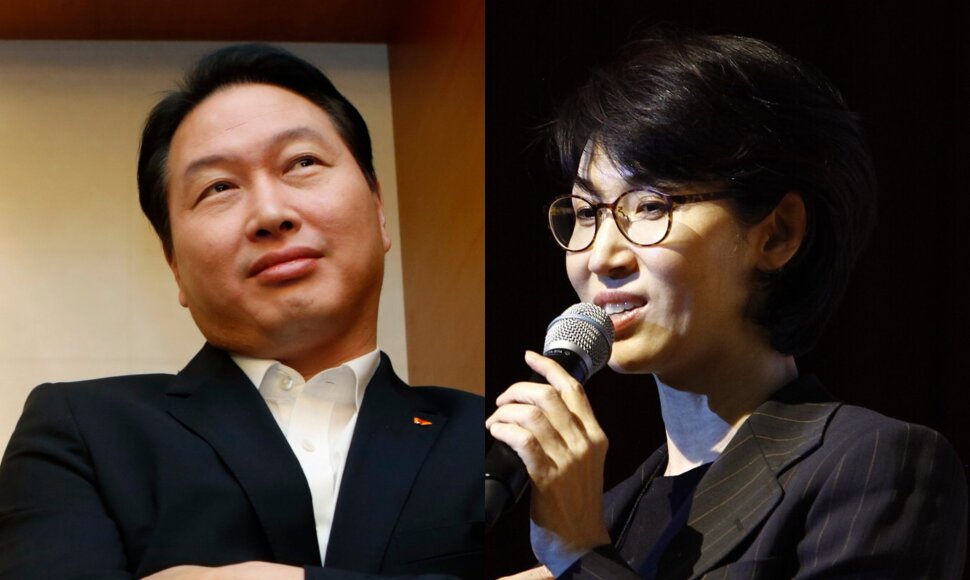 Magnatas Chey Tae-won ir jo buvusi žmona Roh So-young