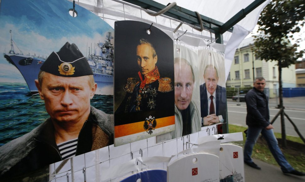 Pjaustymo lentos su Putino atvaizdu