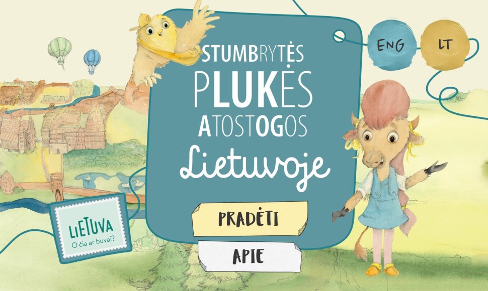 Keliauti po Lietuvą vaikus skatinantis personažas Stumbryte Plukė 