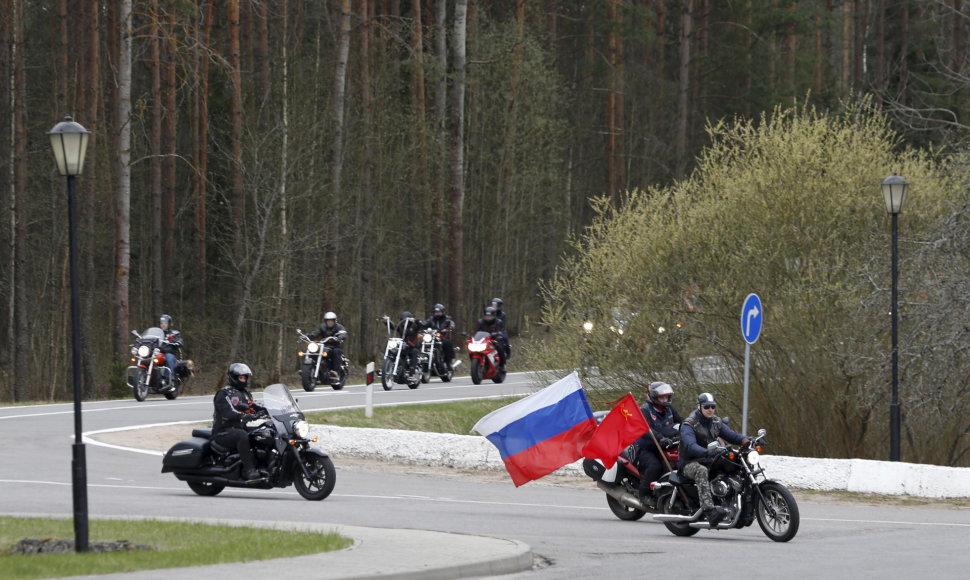 Rusų baikeriai nacionalistai nebuvo įleisti į Lenkiją