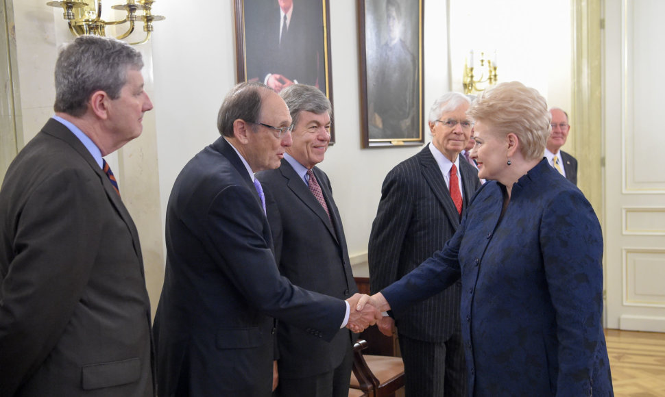 Prezidentės Dalios Grybauskaitės susitikimas su Jungtinių Amerikos Valstijų Kongreso delegacijos nariais