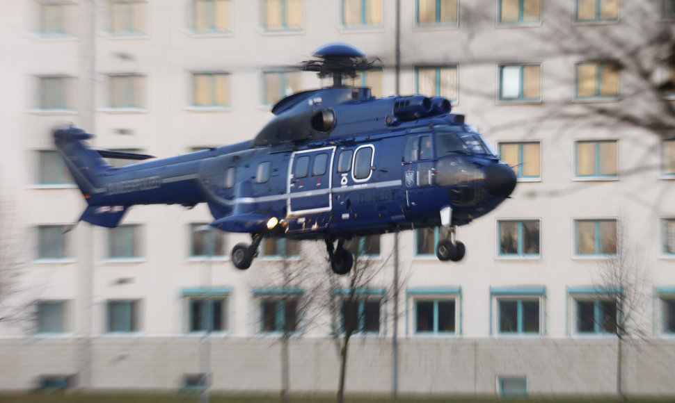 Vokietijos federalinės policijos sraigtasparnis 