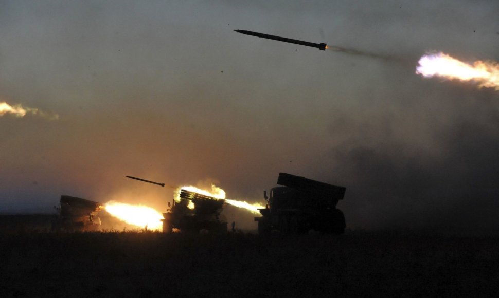 Ukrainos karinės pajėgos leidžia raketas
