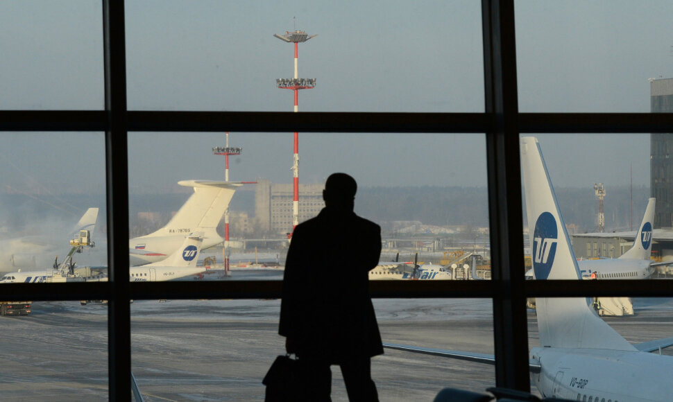 Keleivis Maskvos Vnukovo oro uoste