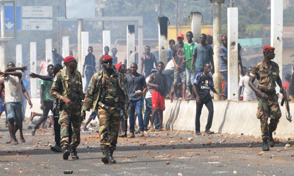 Protestai Gvinėjos gatvėse