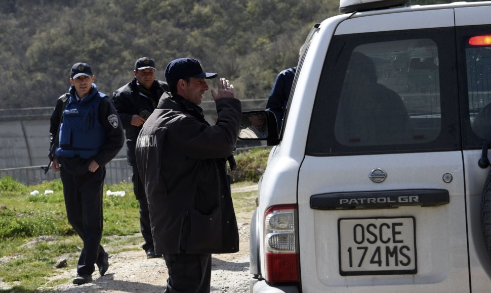 Policija Makedonijos ir Kosovo pasienyje